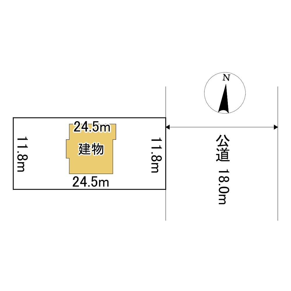 美芳町６丁目２番　戸建て 間取図・土地図