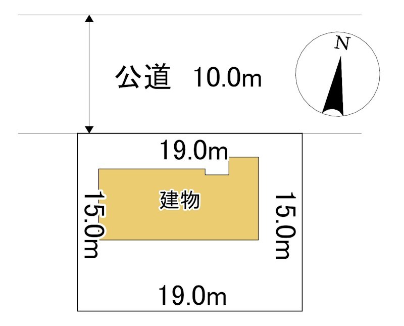美山町東３丁目７０番　戸建て 間取図・土地図