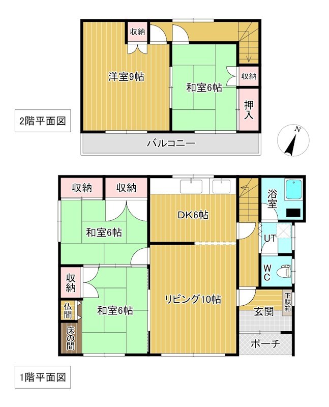 東相内町６０１番　戸建て 間取図・土地図