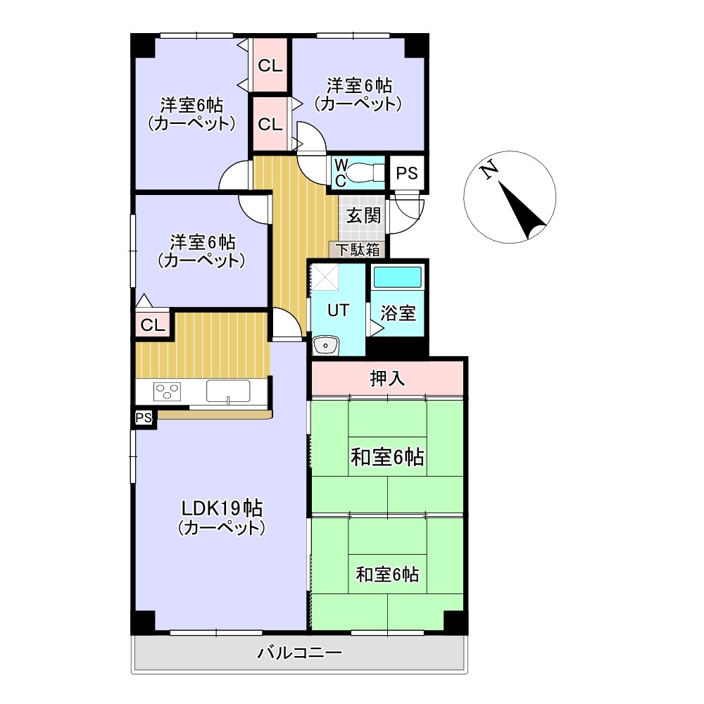ロジェ山下通 間取図・土地図