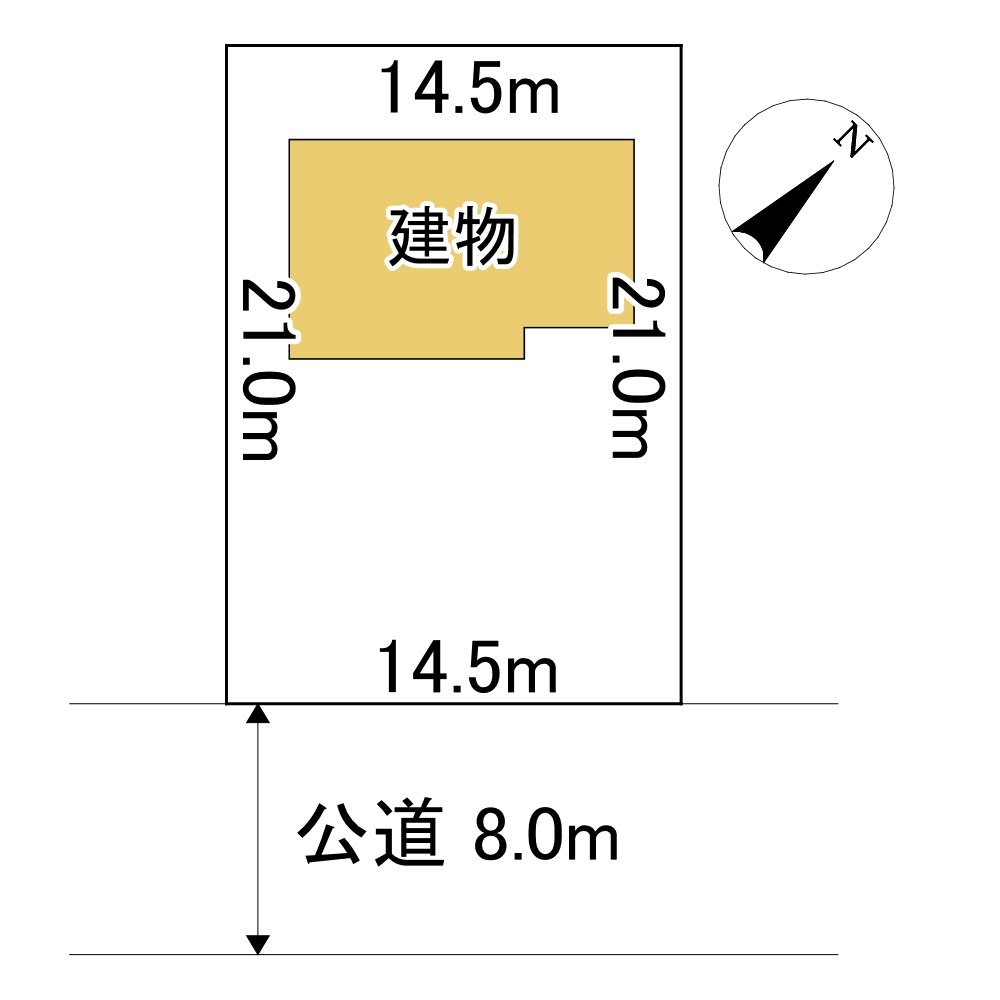 東陵町１７７番　戸建て 間取図・土地図