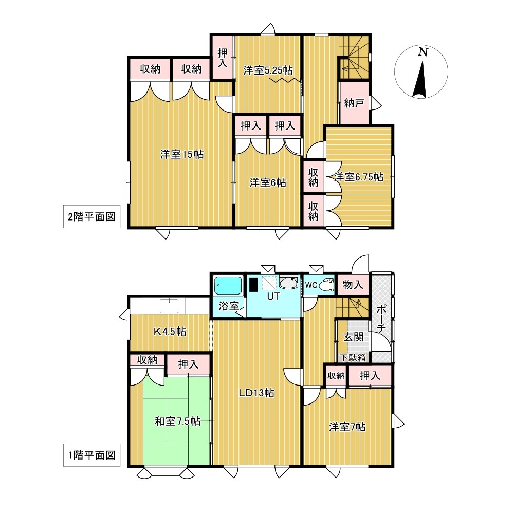 末広町３６８番　戸建て 間取図・土地図
