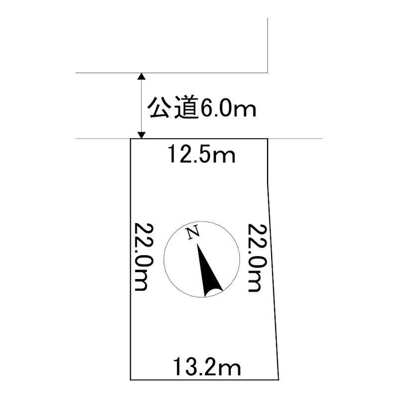 美幌町字東４条南５丁目１１番　土地 間取図・土地図
