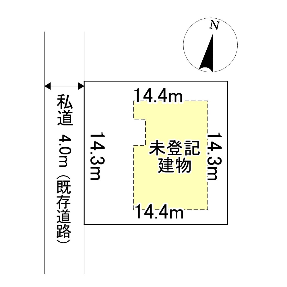 中ノ島町３丁目５番　戸建て 間取図・土地図