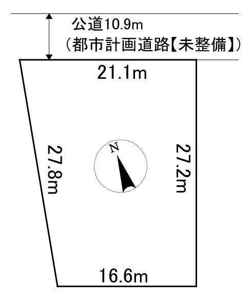 美幌町字鳥里2丁目2　土地 間取図・土地図