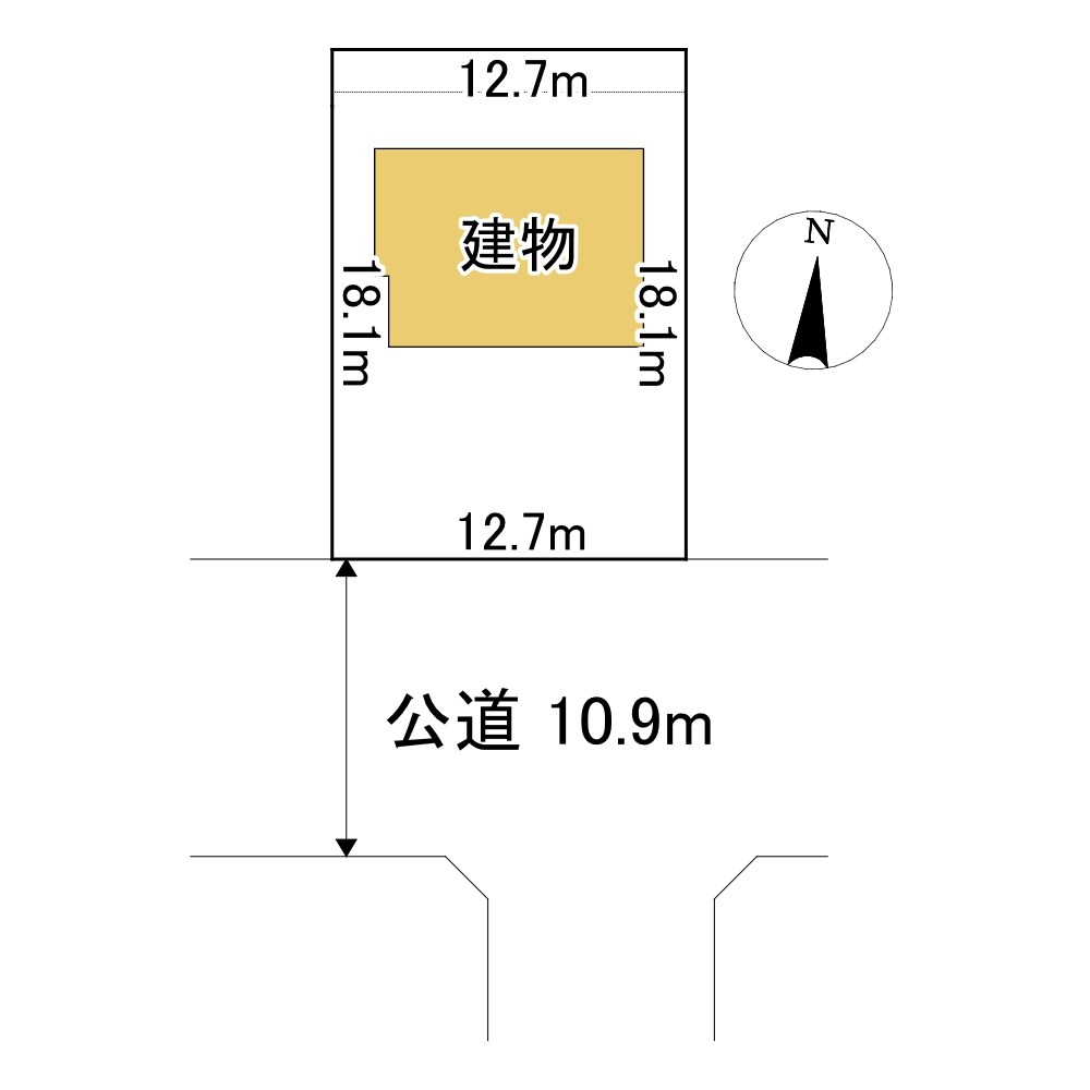 美山町南2丁目9番　戸建て 間取図・土地図