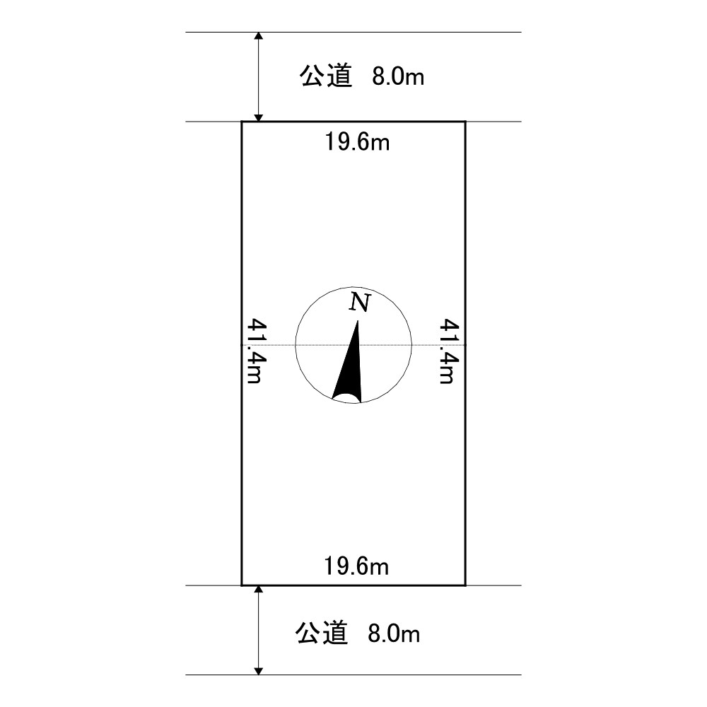 高栄西町３丁目１８３番　土地 間取図・土地図