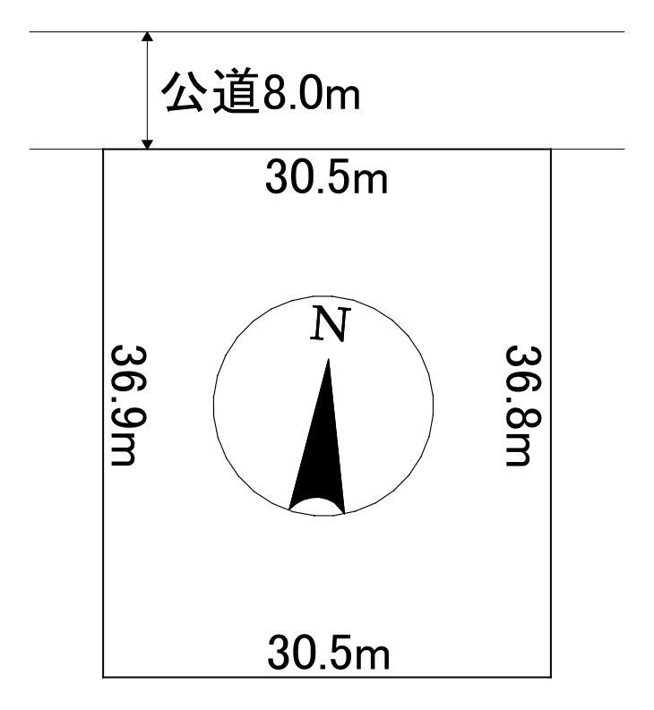 末広町６６３番　土地 間取図・土地図