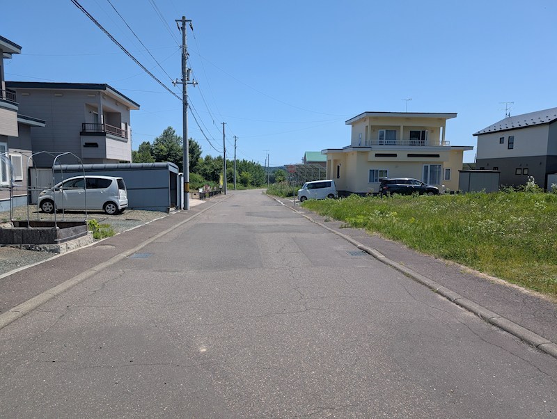 美幌町字美禽２９０番　土地 現地写真（前面道路含む現地写真）