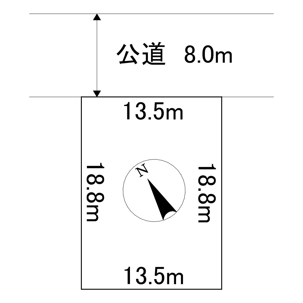 美幌町字美禽２９０番　土地 間取図・土地図