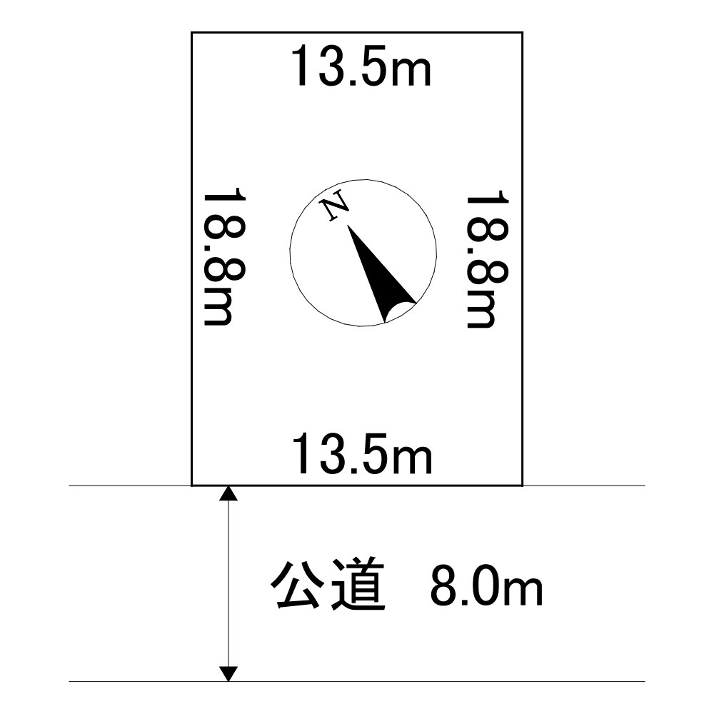美幌町字美禽２９０番　土地  間取図・土地図