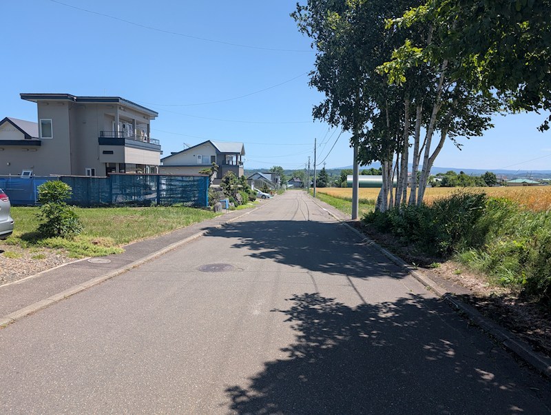 美幌町字美禽２９０番　土地  現地写真（前面道路含む現地写真）