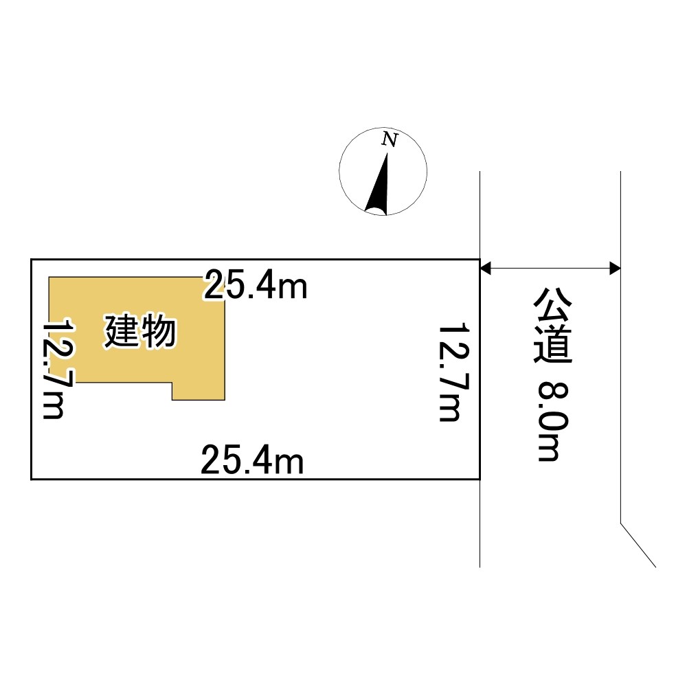 無加川町３９６番　戸建て 間取図・土地図