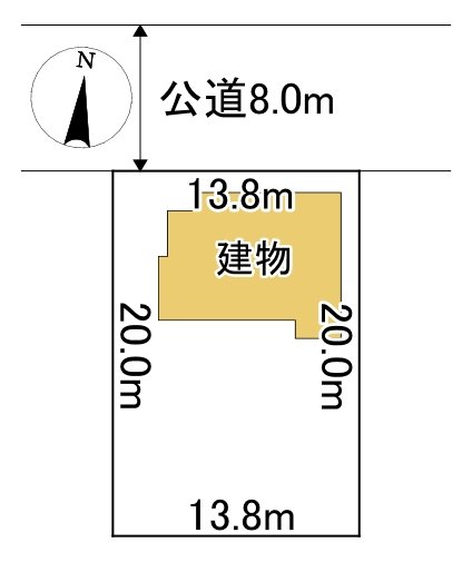 北光３２１番　戸建て 間取図・土地図