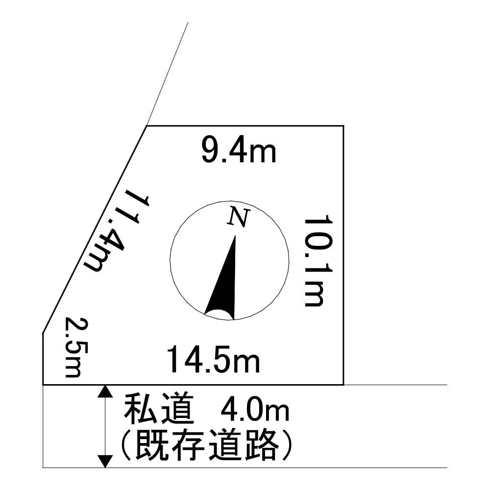 光葉町１９番　土地 間取図・土地図