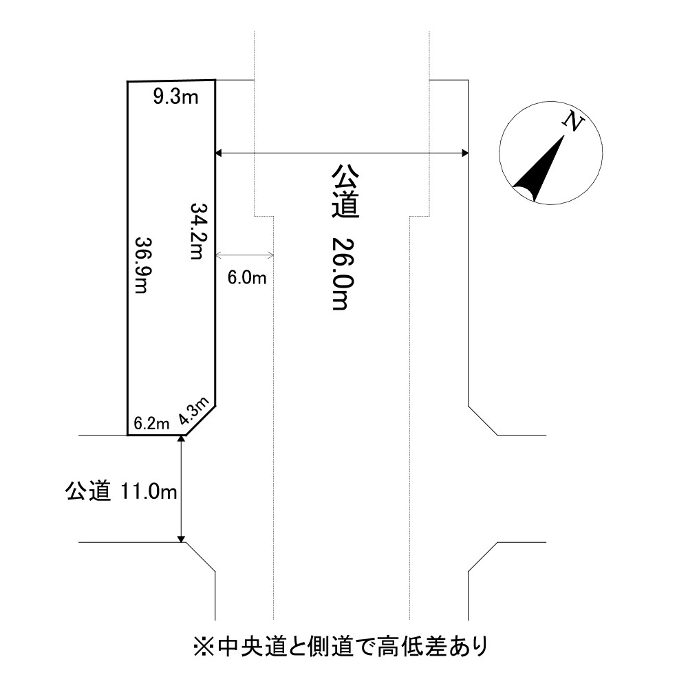 南仲町１丁目３１番　土地 間取図・土地図