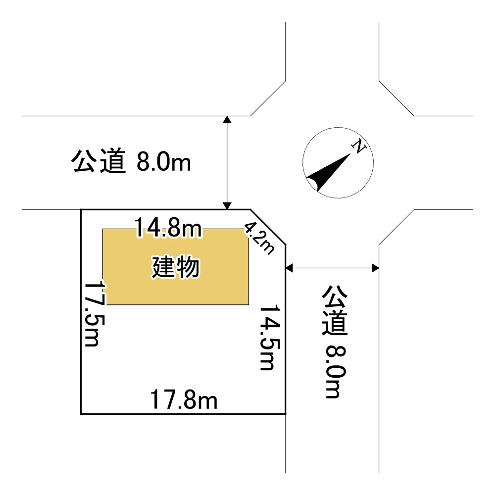 ひかり野１丁目１０番　戸建て 間取図・土地図