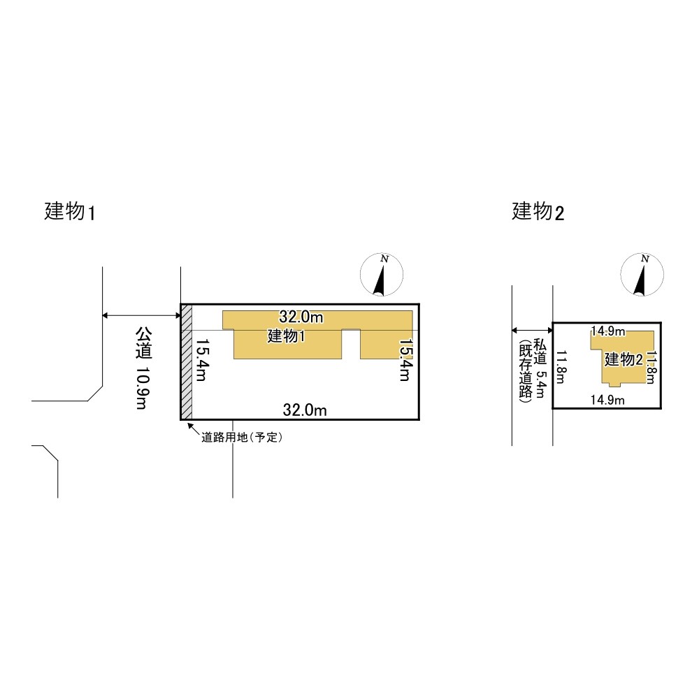 東相内町９番、東相内町１７２番共同住宅 間取図・土地図