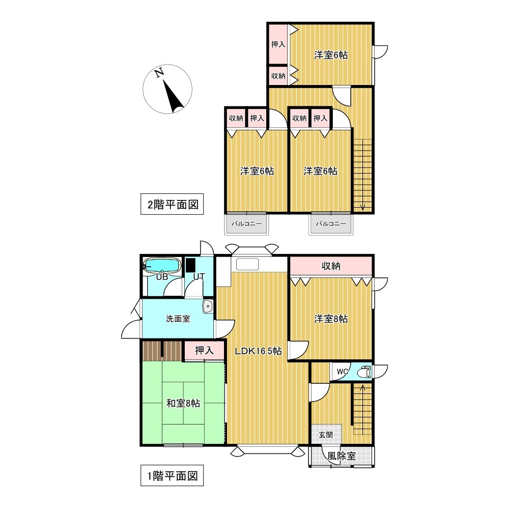 美幌町字東４条南３丁目１７番　戸建て 間取図・土地図