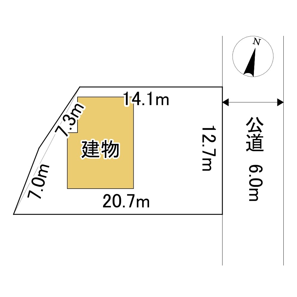 光葉町１９番　土地 間取図・土地図
