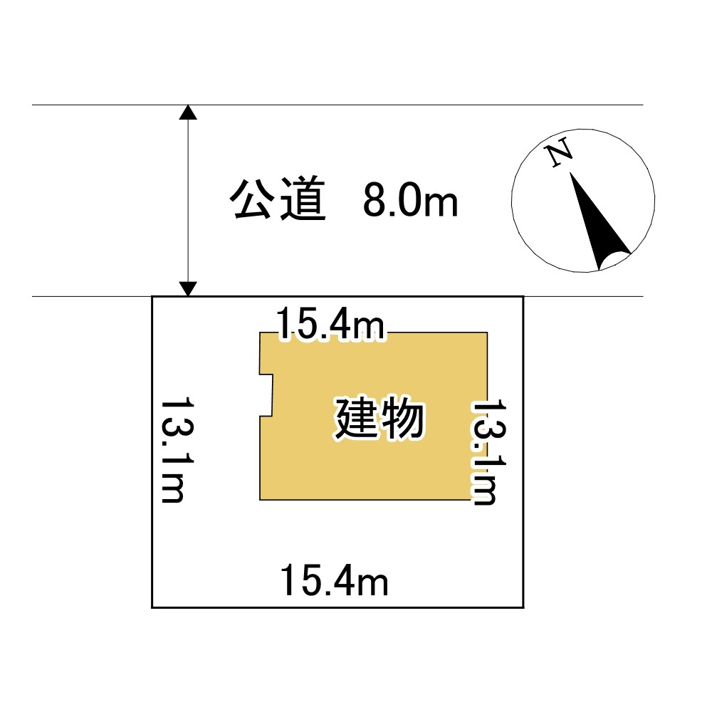 田端町１２３番　戸建て 間取図・土地図