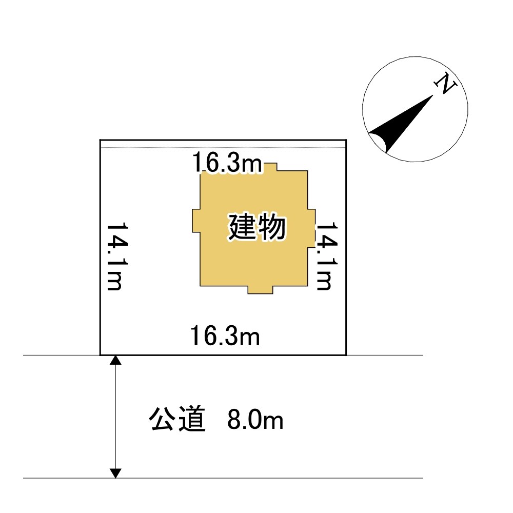桜町５丁目１０番　戸建て 間取図・土地図