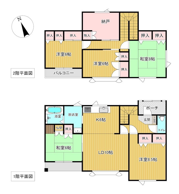 美幌町字稲美１００番　戸建て 間取図・土地図