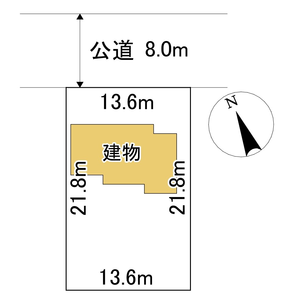 美幌町字稲美１００番　戸建て 間取図・土地図