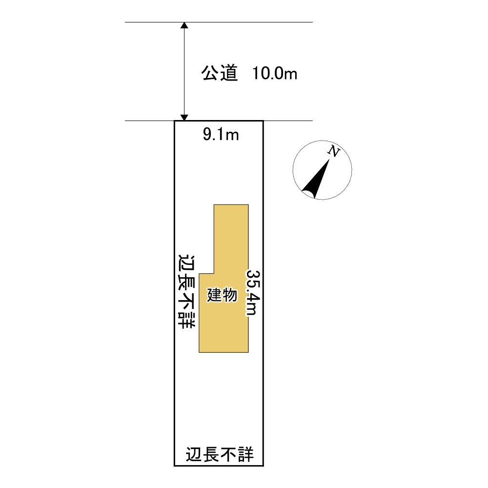 美幌町字元町３８番　土地 間取図・土地図