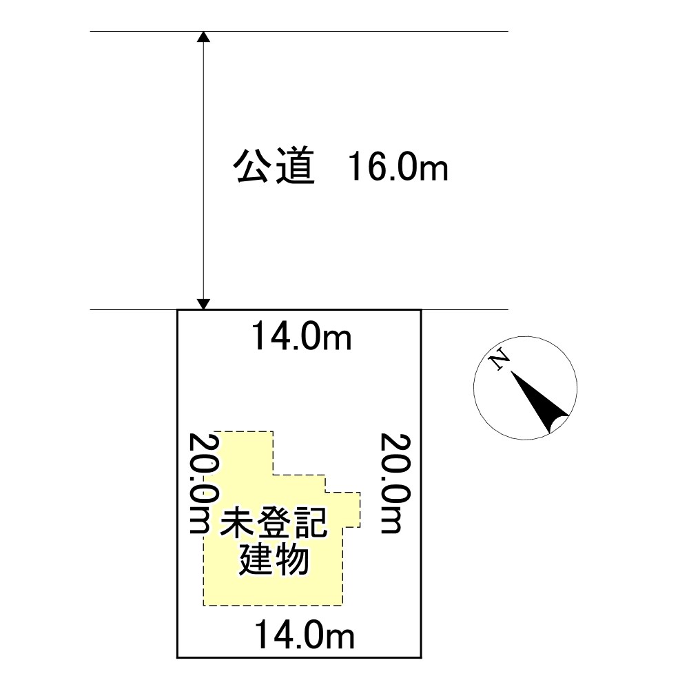 田端町７２番　戸建て 間取図・土地図