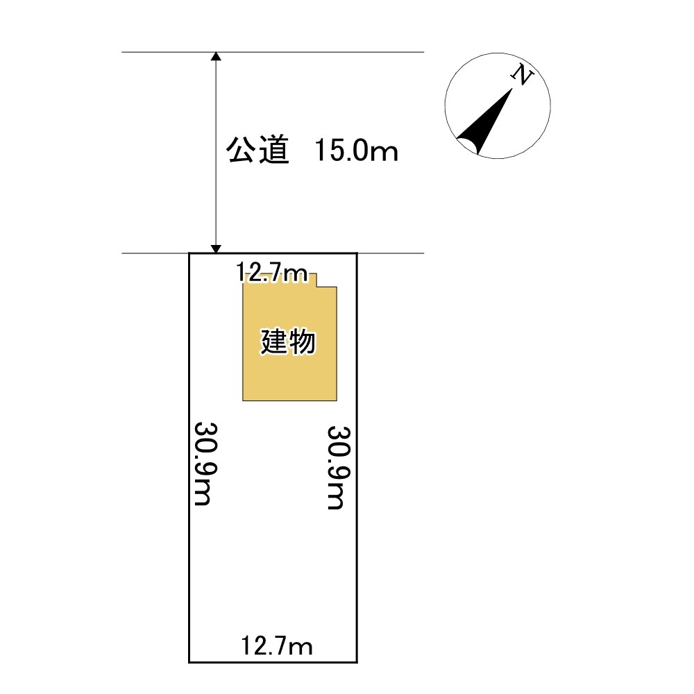 南町２丁目２番　土地 間取図・土地図