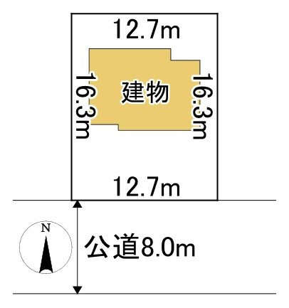 高栄東町１丁目１４７番　戸建て 間取図・土地図