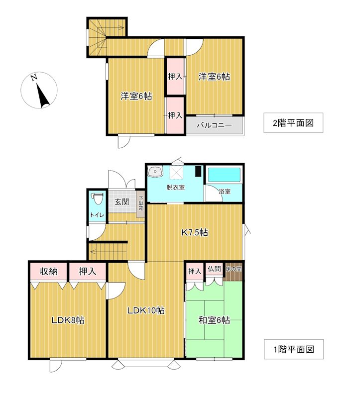 美幌町字稲美８８番　戸建て 間取図・土地図