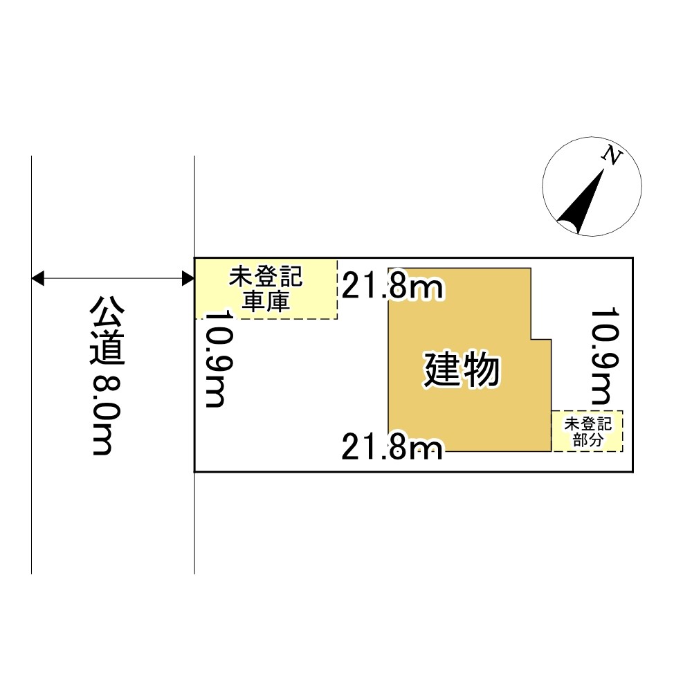 清月町15番　土地 間取図・土地図