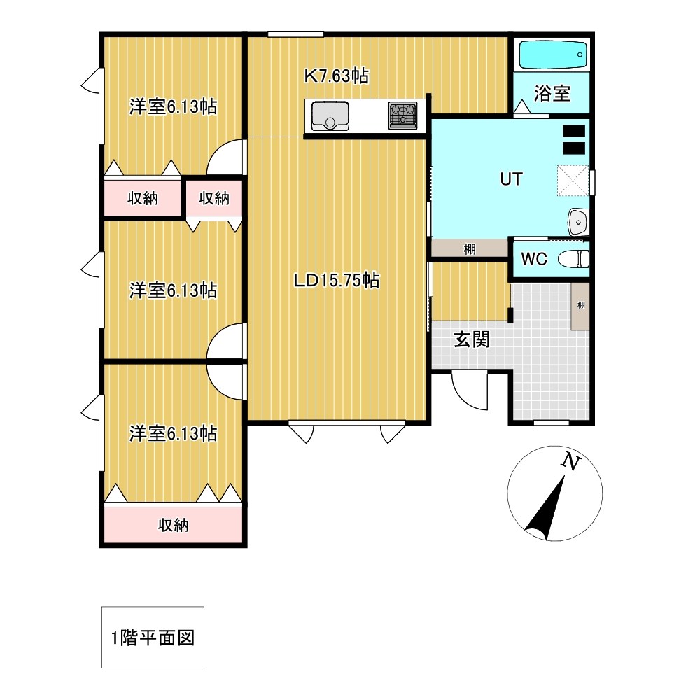 大空町東藻琴３７９番　戸建て 間取図・土地図