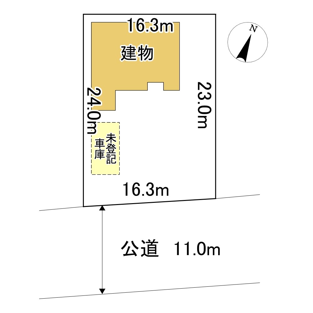 大空町東藻琴３７９番　戸建て 間取図・土地図