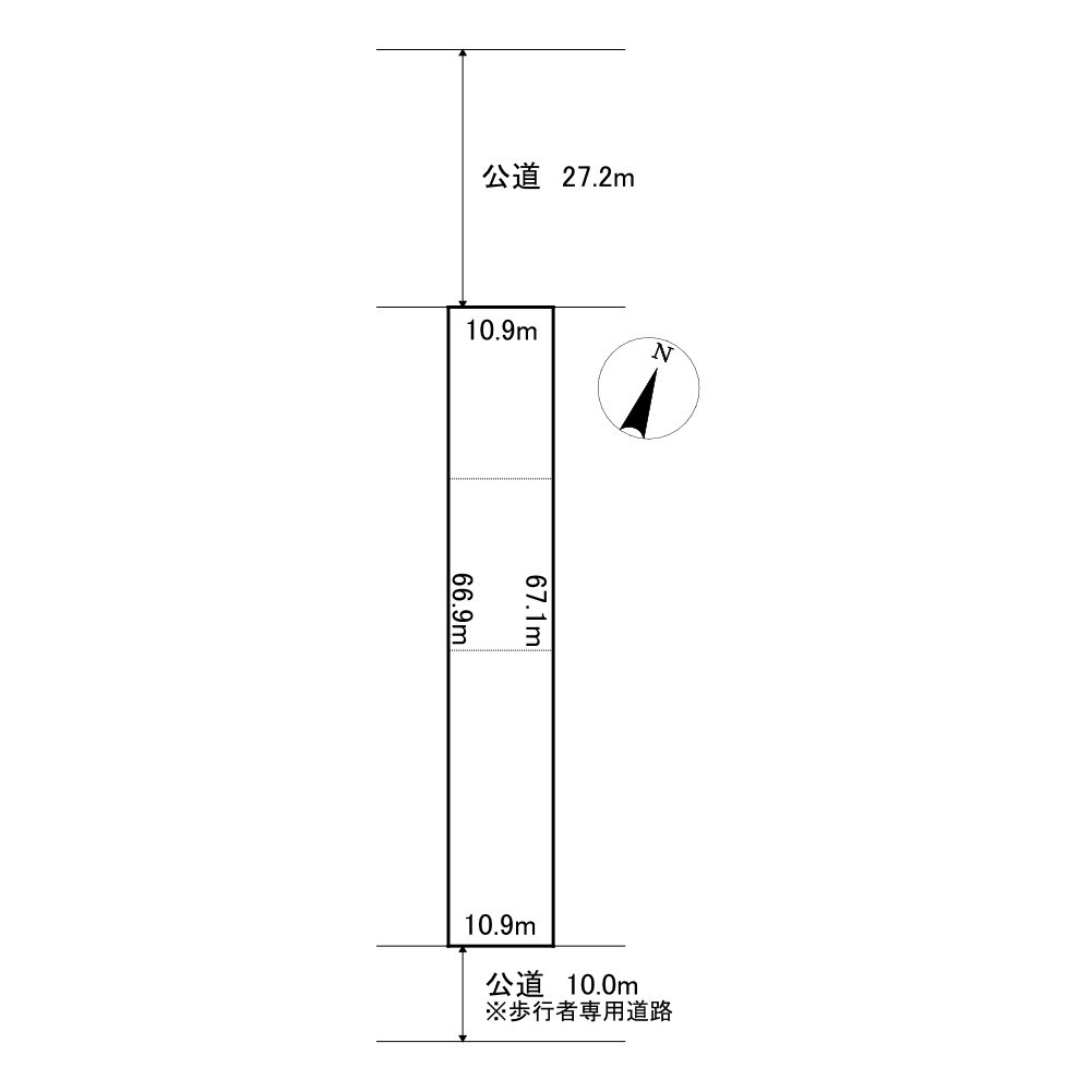 大町１６番　土地 間取図・土地図