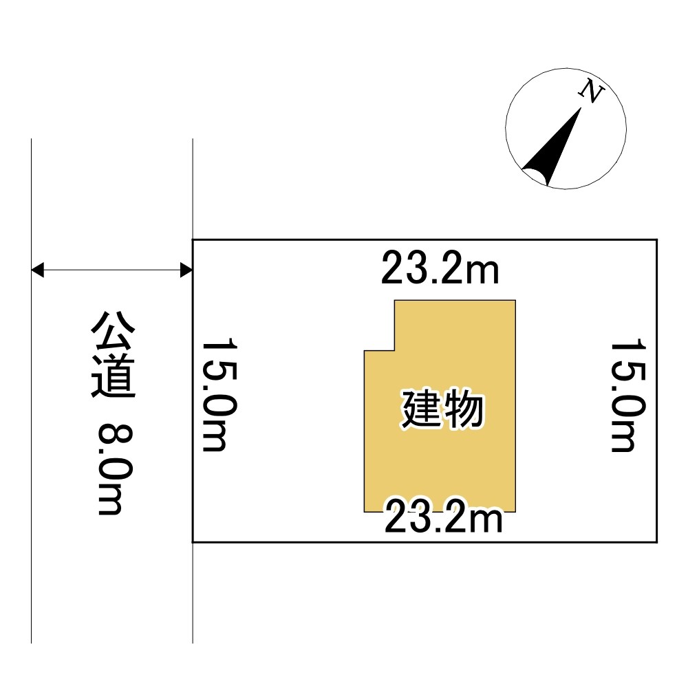高栄西町７丁目９８番　戸建て 間取図・土地図
