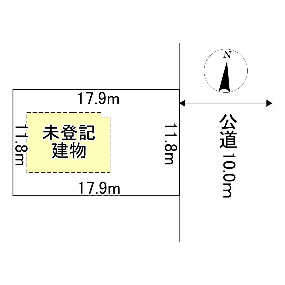 花月町３１番　土地 間取図・土地図