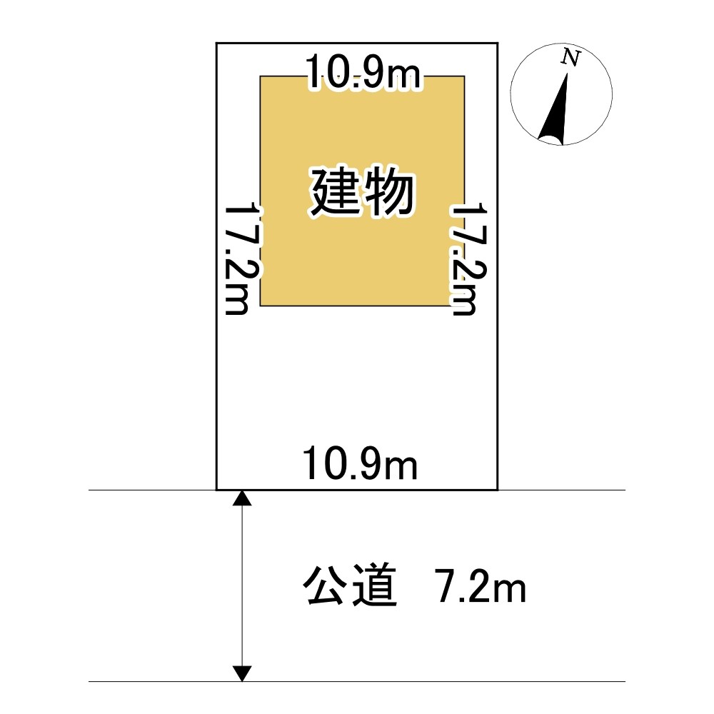 【夕陽の家】　emoie販売モデルハウス 間取図・土地図