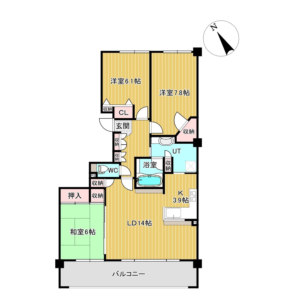 ポレスターステーションタワー北見 間取図・土地図