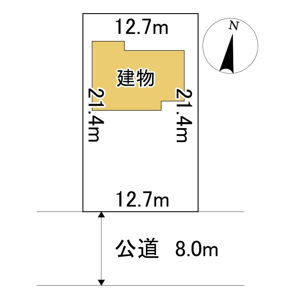 寿町５丁目５番　土地 間取図・土地図