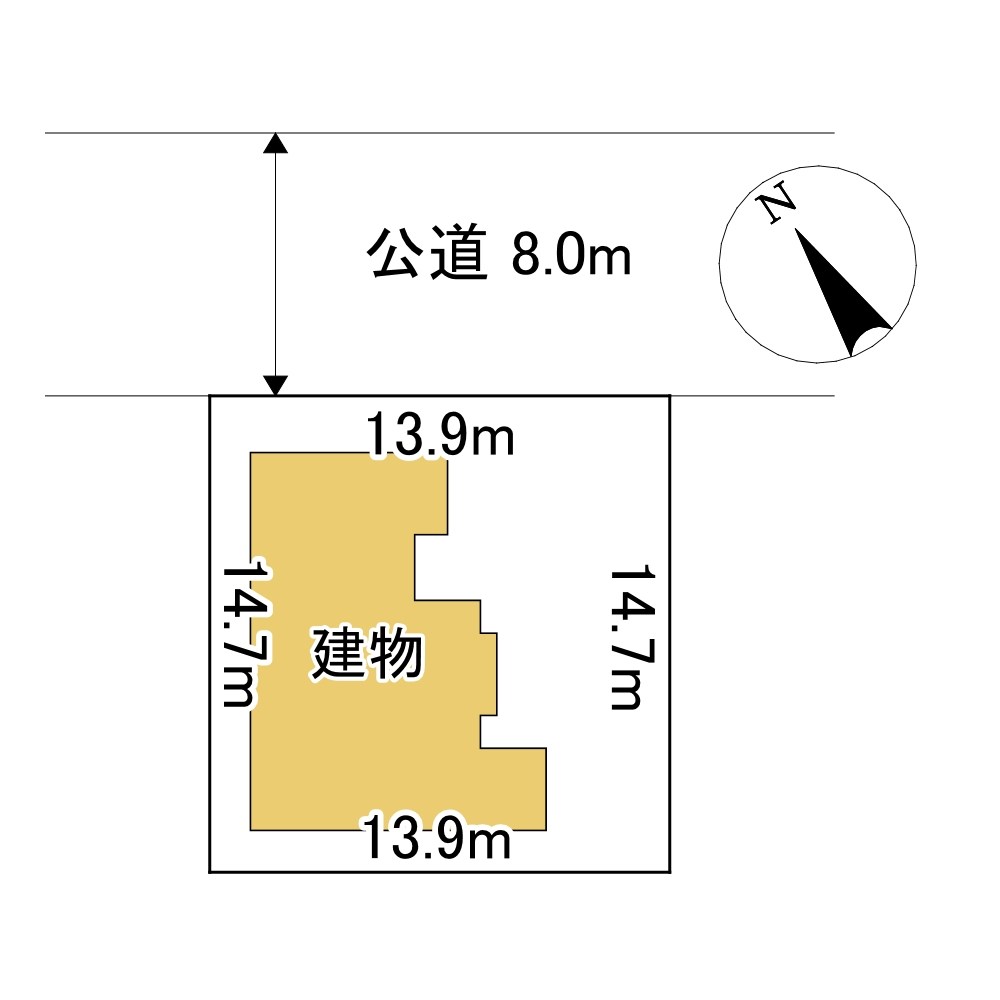 小泉２４４番　戸建て 間取図・土地図