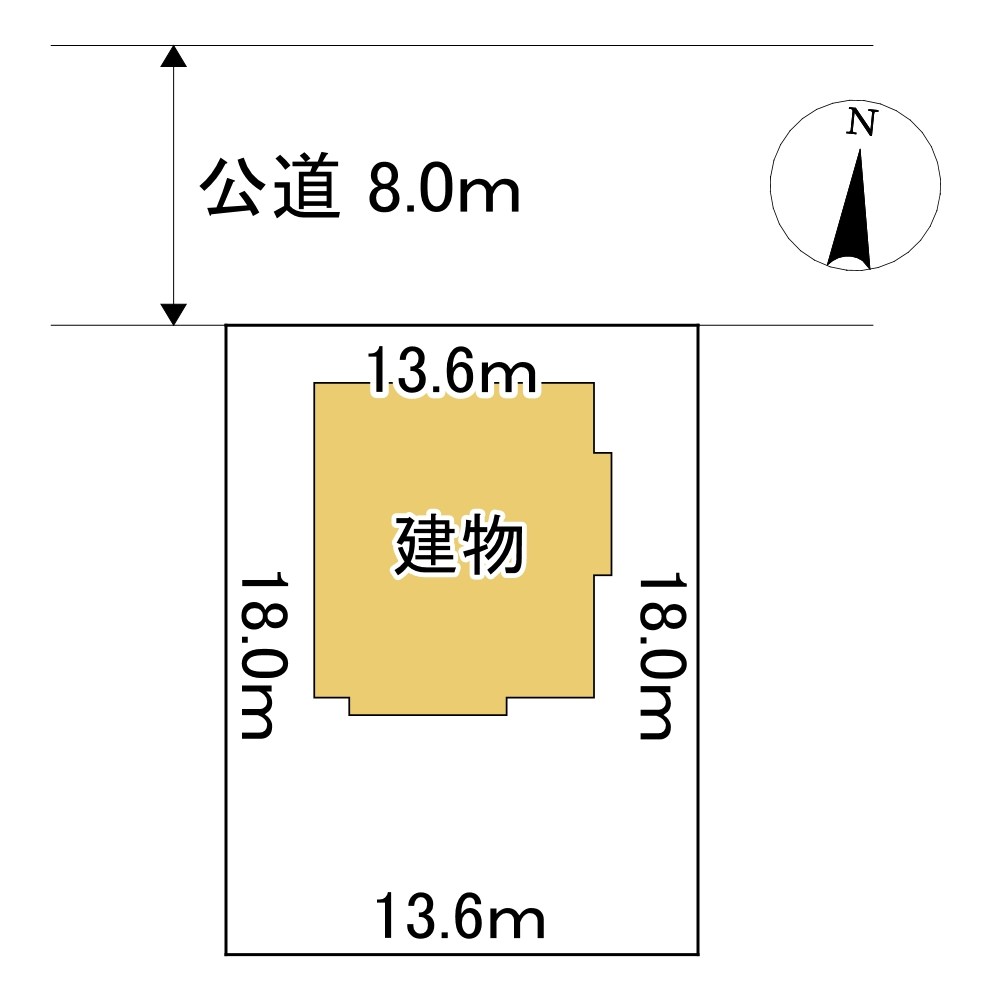緑ヶ丘５丁目３５番　戸建て 間取図・土地図