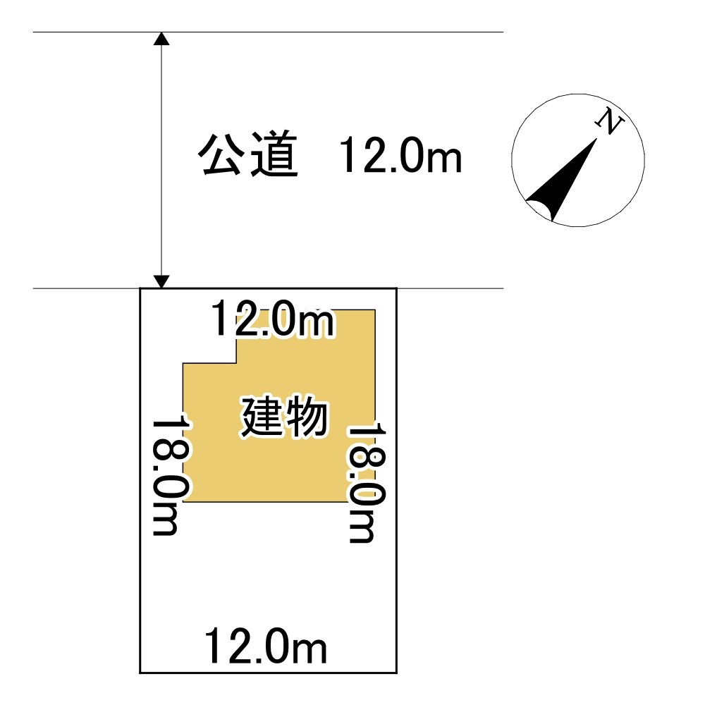 朝日町４８番　土地 間取図・土地図