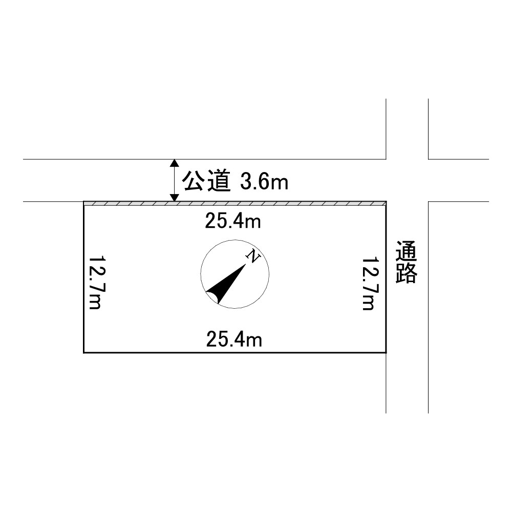 公園町３９番　土地 間取図・土地図