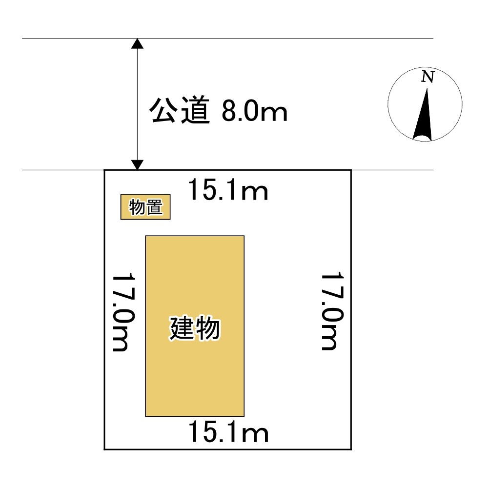 北進町１丁目３１番　戸建て 間取図・土地図