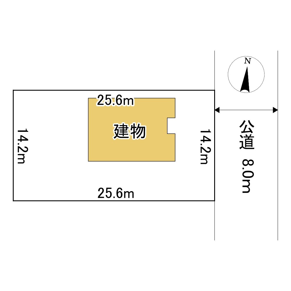 広明町１９８番　戸建て 間取図・土地図