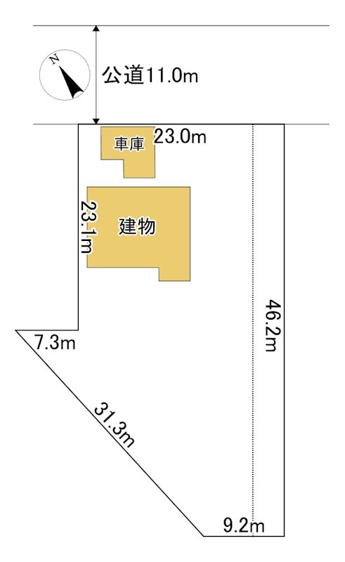 桜町３丁目２６番　戸建て 間取図・土地図