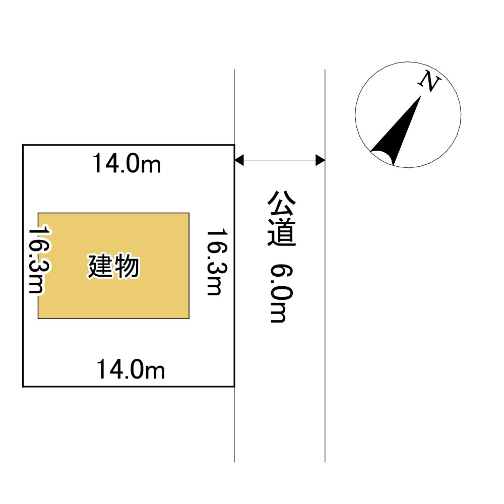 田端町９番　戸建て 間取図・土地図